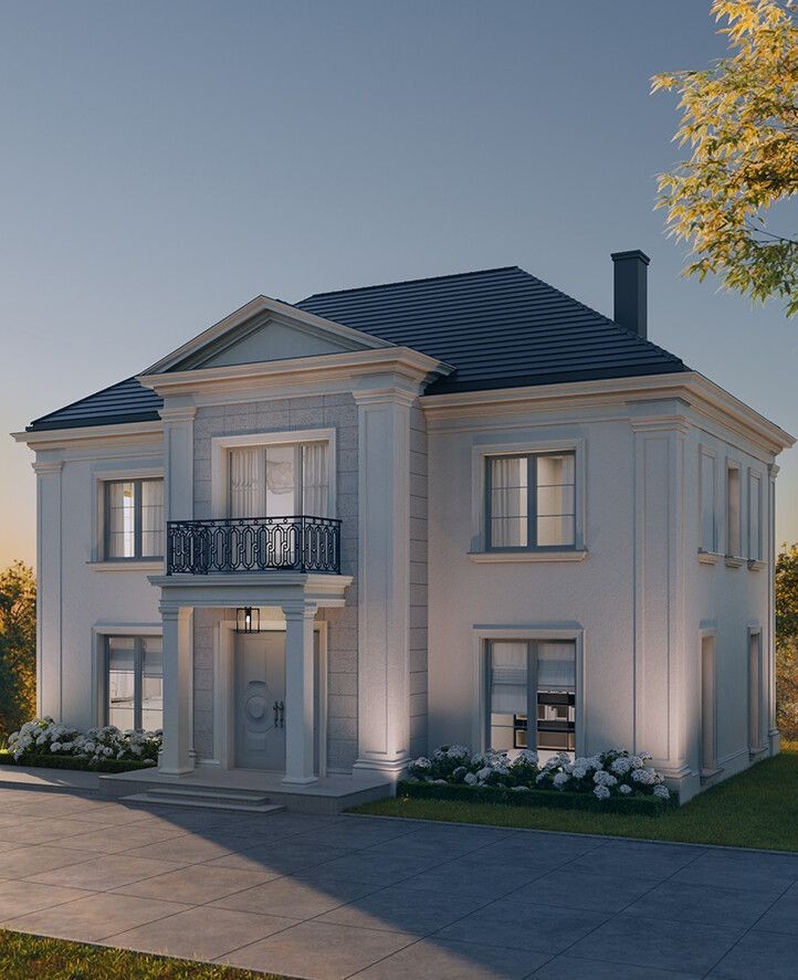 Nowoczesna elewacja premium